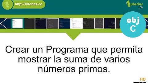 funciones + POO + Objective C (suma de numeros primos)