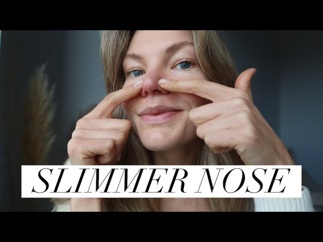 Watch until the end for her results! 🔥 Nose slimming with