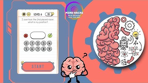 Brain Test: I overtook the 2nd placed racer, what is my position? | Level 6