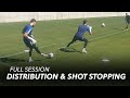 4 distribution  shot stopping exercises  goalkeeper training
