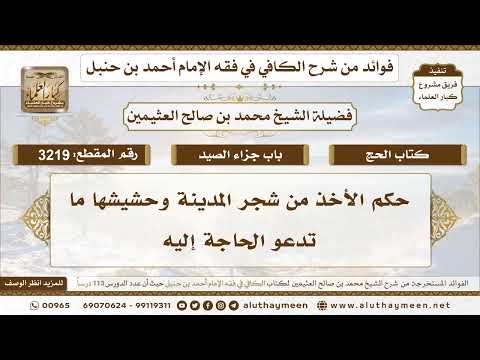 [3219] حكم الأخذ من شجر المدينة وحشيشها ما تدعو الحاجة إليه - تعليقات على الكافي لابن عثيمين