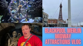 Blackpool Merlin Midway Attractions Vlog - April 2022