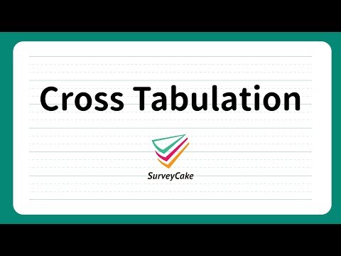 【Pro Functions】Cross Tabulation，Show Correlation Changes  | Free Online Survey | SurveyCake