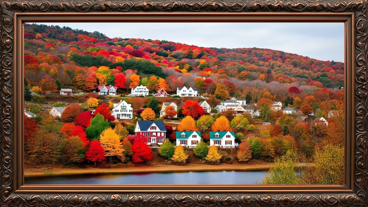 🌍 Vintage TV Frame 4K of Europe | Timeless European Landmarks Aesthetic Wall Art & Luxury Ambience