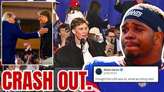 Abdul Carter CRASHES OUT after Jaxson Dart HANGS OUT w TRUMP at Rally! NFL Fans CRUSH HIM!