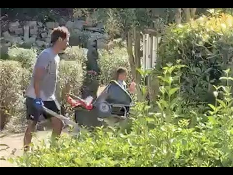 Watching My Son & Grandson Doing Yard Work