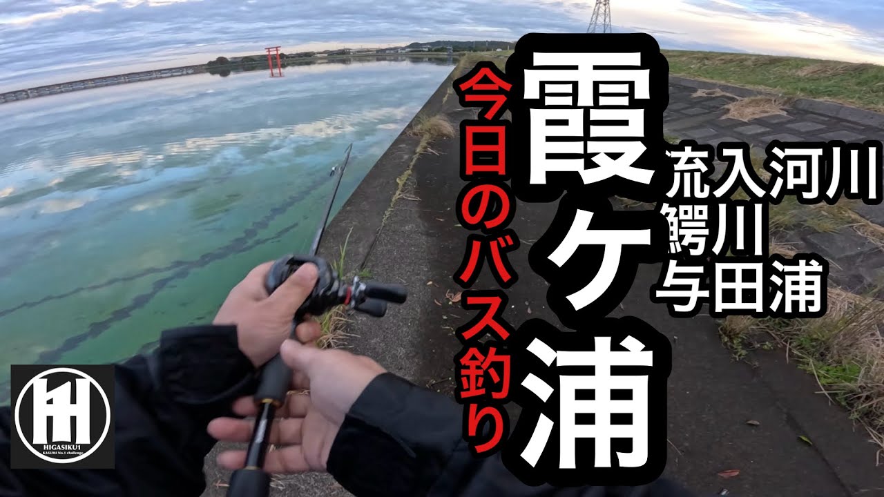バス釣り今日の霞ヶ浦！流入河川、鰐川、与田浦2025年11月3日