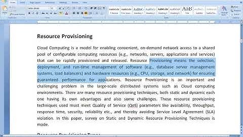 Intercloud & Resource Provisioning