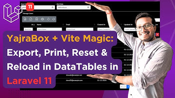 Export, Print, Reload: Laravel 11 DataTables Enhanced with YajraBox & Vite | YajraBox DataTables