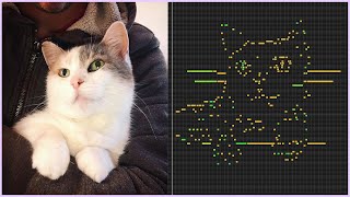Using MIDI ART to turn my cat's face into a song 😺🎶