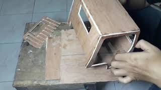 Cara saya membuat kabin mainan truk'an dari bahan triplek