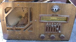 1938 Wards 62 361 Radio Resurrection vintage vacuum tube AM table radio