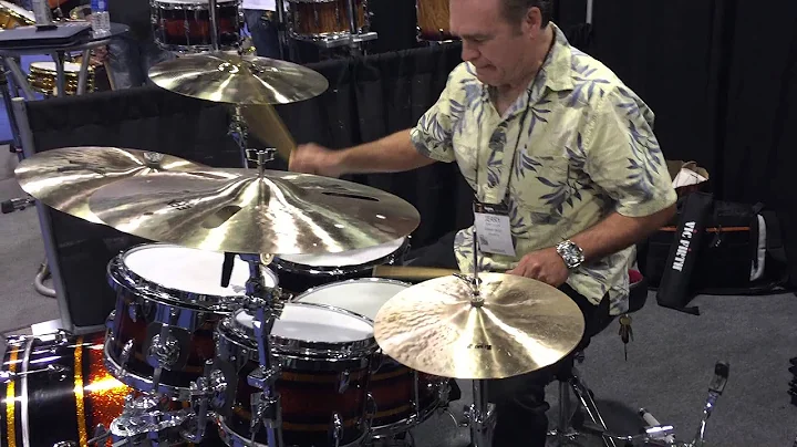 Jerry Olson on drums at NAMM 2015