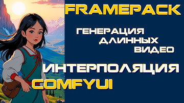 FramePack - генерация длинных видео / Интерполяция по 1 и послед.кадрам / Запуск в ComfyUI и Gradio