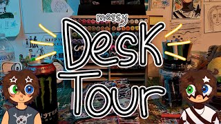 MESSY DESK TOUR! - My space for making art