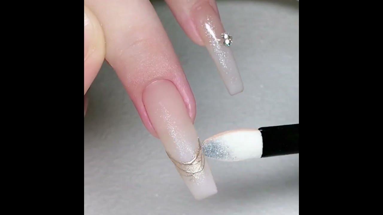 【How to apply GLITTER to Nail Polish & Gel Polish】Reflective Glitter ...