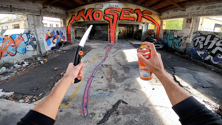 Painting in a CREEPY  Factory (Someone Lives here!)
