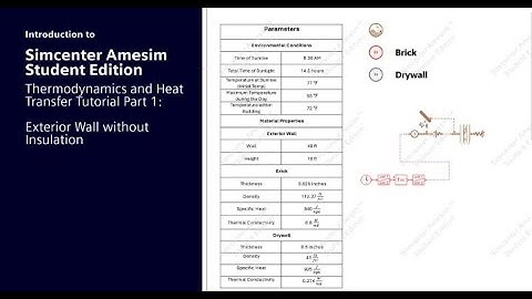 Simcenter Amesim Student Edition | Thermodynamic and Heat Transfer Tutorial Part 1