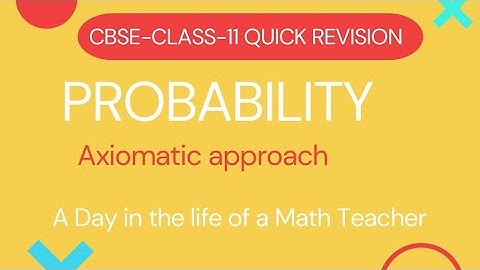Axiomatic approach to probability