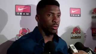 FB: Mike Edem CFL Draft media scrum