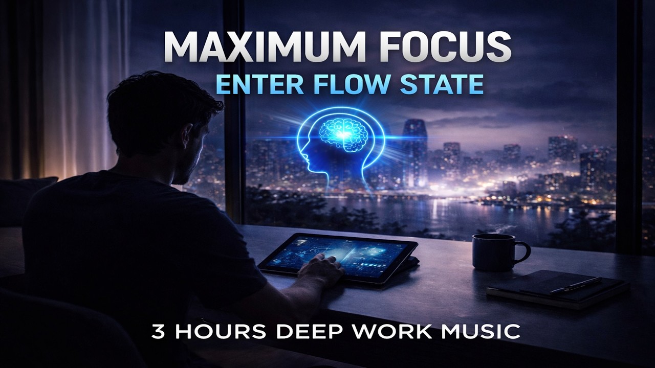 3 Hours Deep Work Music for Maximum Focus | Enter Flow State | Deep ...