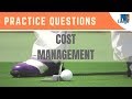 Cost Management - Practice Questions