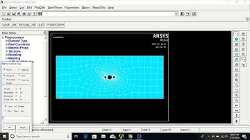 2D Static Stress Analysis in ANSYS using APDL