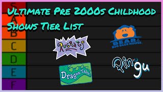 My Ultimate Pre 2000s Childhood Shows Tier List (Part 1)