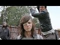 The walking dead 7x16 shiva saves carl from negan  all out war begins