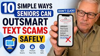 10 simple ways seniors can outsmart text scams safely. #top10 #babybombers #seniorsbenefits #tech  Guide