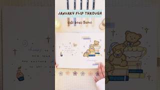 January flip through in my Tiefossi journal! 🌟 #bulletjournal #journal #bujo #art
