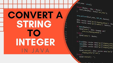 String To Int in Java: How to convert a Java String to an Integer