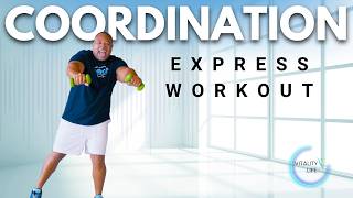 9-Minute Dumbbell Coordination Workout | Senior & Beginner Friendly