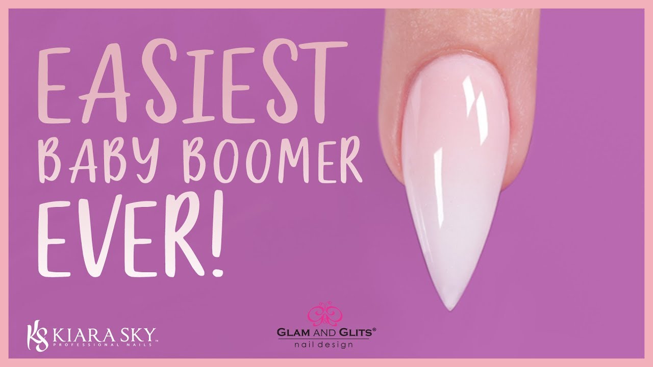 Easiest French Baby Boomer Ever How To Do Baby Boomer Nails With Acrylic For Beginners Youtube