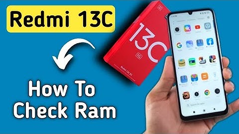How to check ram in Redmi 13c, ram extension settings