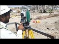 Total station basic  column marking with ts  resection