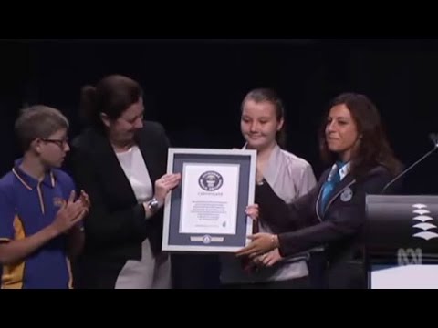 The Guinness world record for biggest practical science lesson has been set in Brisbane