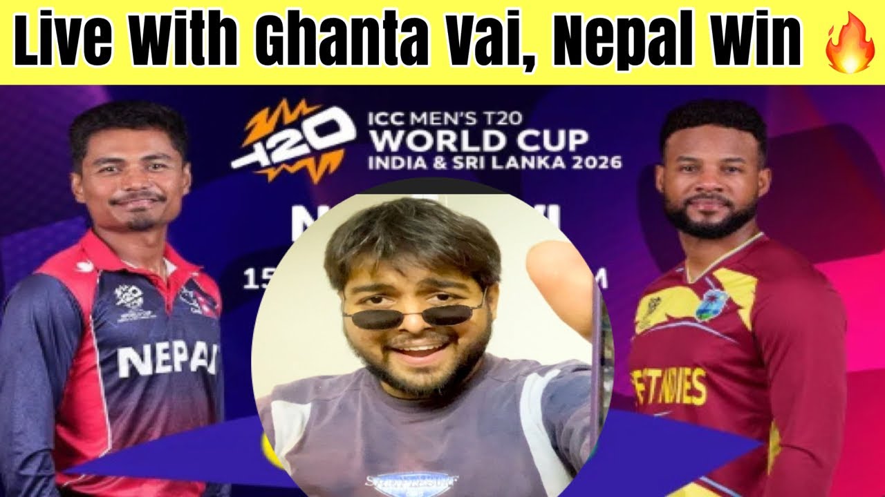Nepal Vs Westindies T20 World cup 2026 Live Score Commentary | NEP vs WI Match Today |