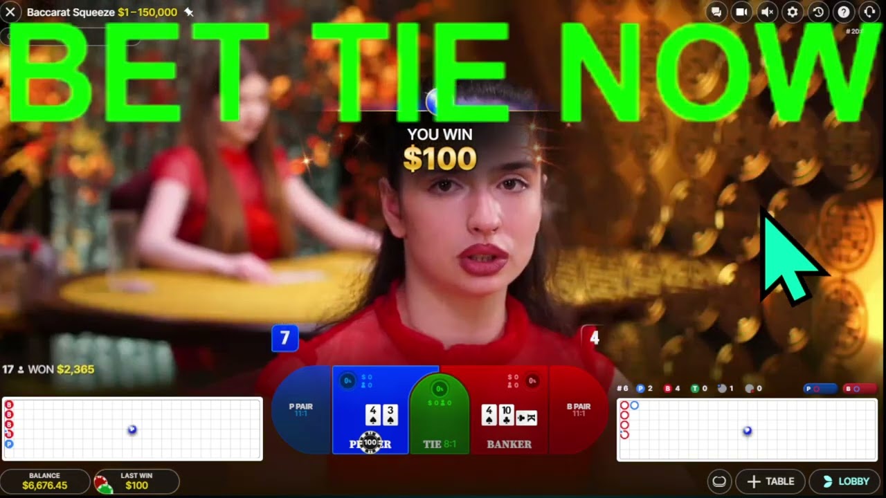 Baccarat Tie Bet Success! Beginner Friendly “Baccarat for Dummies” Guide