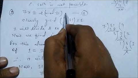 B.K. TUTORIALS SOLUTION OF CONGRUENCE EQUATION