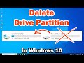 How to Delete a Drive Partition in Windows 10 PC or Laptop