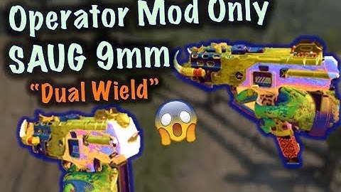 OPERATOR MOD ONLY - SAUG 9mm "Dual Wield" | Black Ops 4