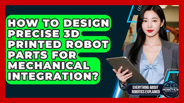 How To Design Precise 3D Printed Robot Parts For Mechanical Integration?