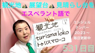 【531日目】#8月 #夏 ◼️ 観光地🏝️◼️ 展望台⛰️をエスペラント語で‼️#語学 #暗記 #宿題 #自由研究 #観光地 #観光 #展望台 #エンジェルナンバー #japanese