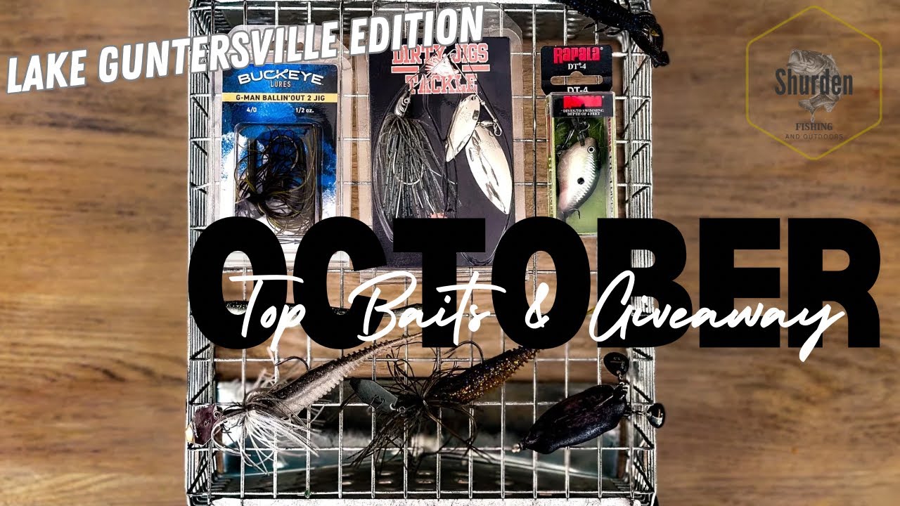 October Top Baits for Bass Fishing on Lake Guntersville