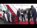 Arrival Of His Excellency Dr Abiy Ahmed Ali Prime Minister Of Ethiopia At JKIA Nairobi 