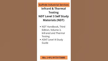 NDT Level3 | Self Study Materials | Thermal & Infrared #asnt #ndt #nde #ndtlevel2 #ndtlevel3