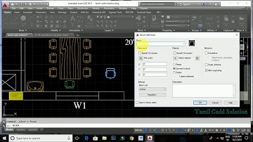 AutoCAD Redefining Blocks Tutorial -- Tamil