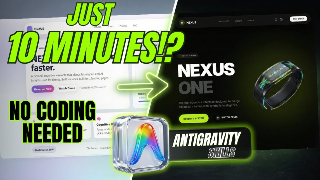 I Built a Premium Website in 10 Minutes with Antigravity (Only 3 Steps ...