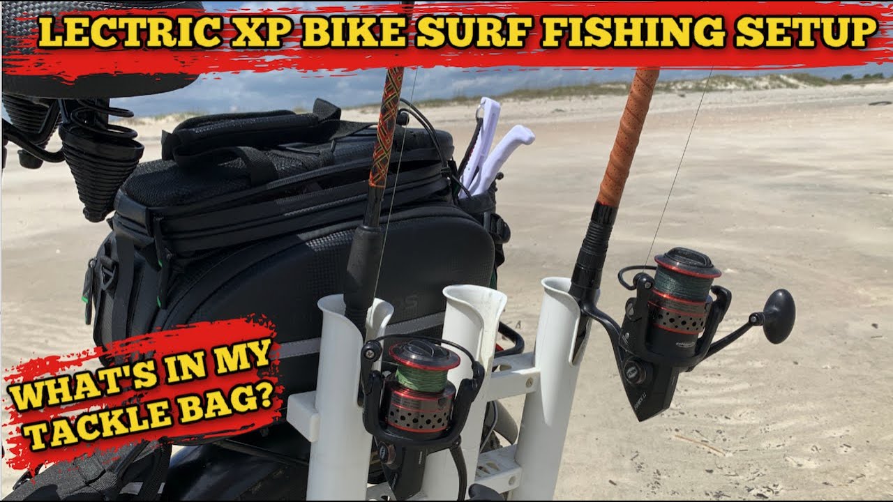 Lectric XP Bike for Surf Fishing ~ Setup & What's in my Tackle Bag 